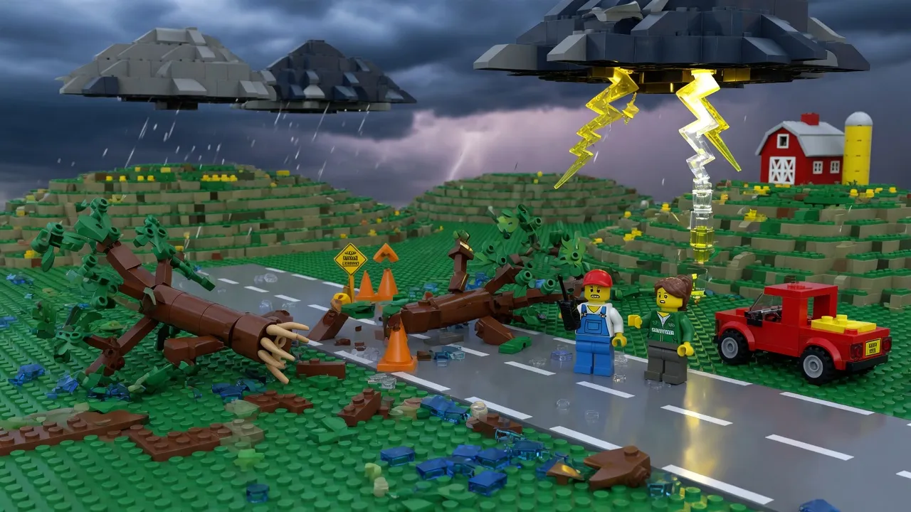 Severe Midwest storms leave nearly a million people without electricity and kill three.