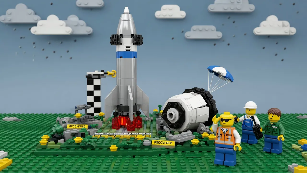 Apple regains top tech spot while SpaceX lands spacecraft safely.