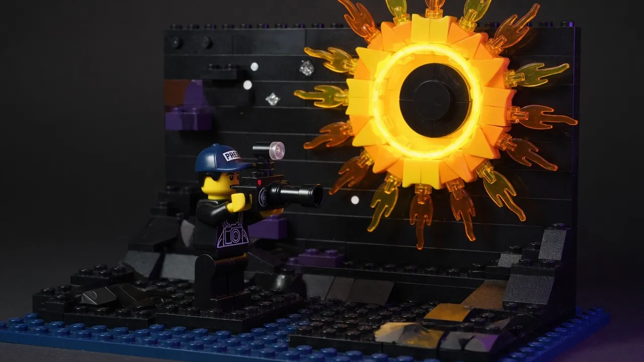 Capturing a Solar Eclipse: A View into Sun's Atmosphere