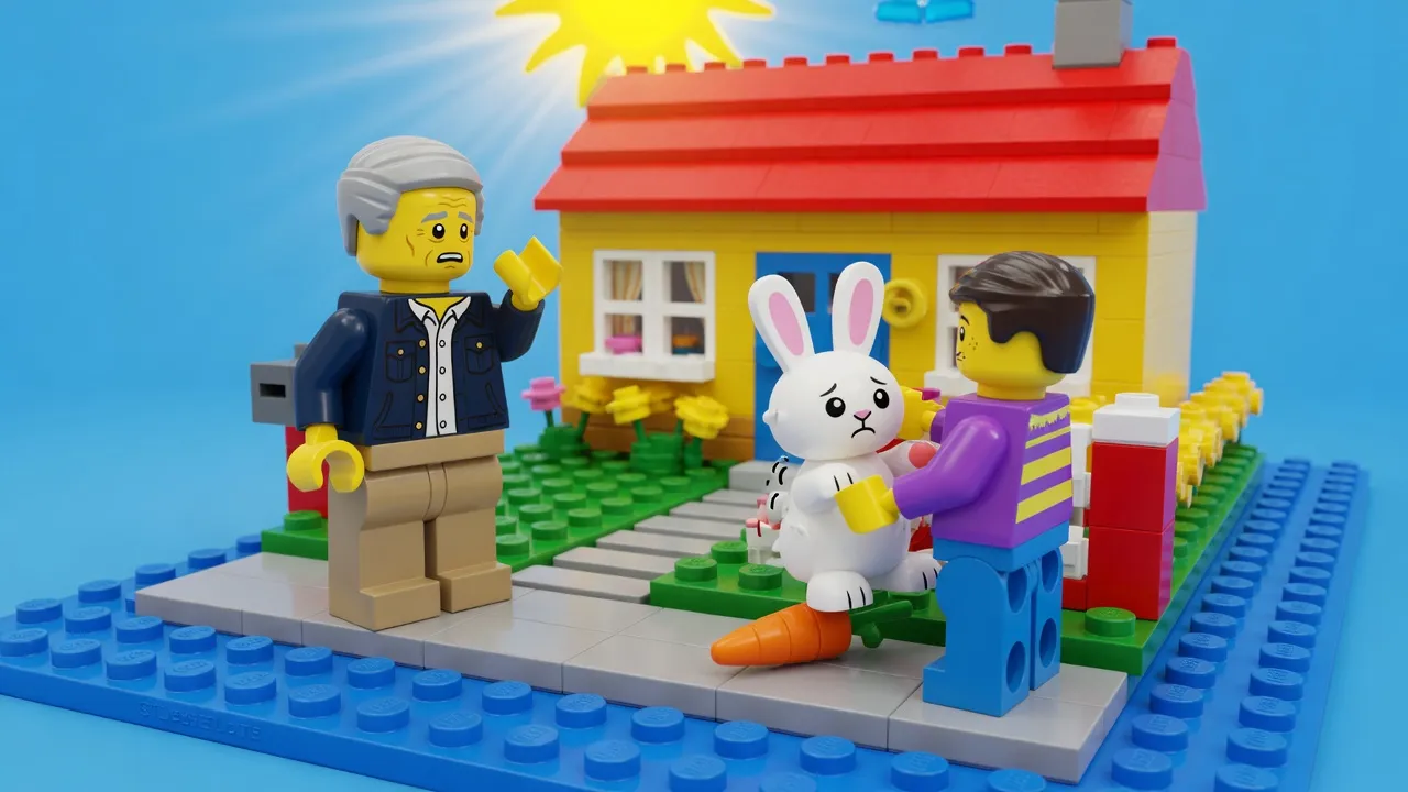 Grandfather Bernie Moreno claims Max Miller detained his granddaughter's bunny.