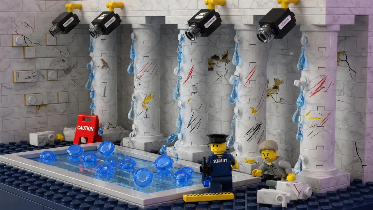 Former president shares images of alleged monument vandalism amid legal pressure