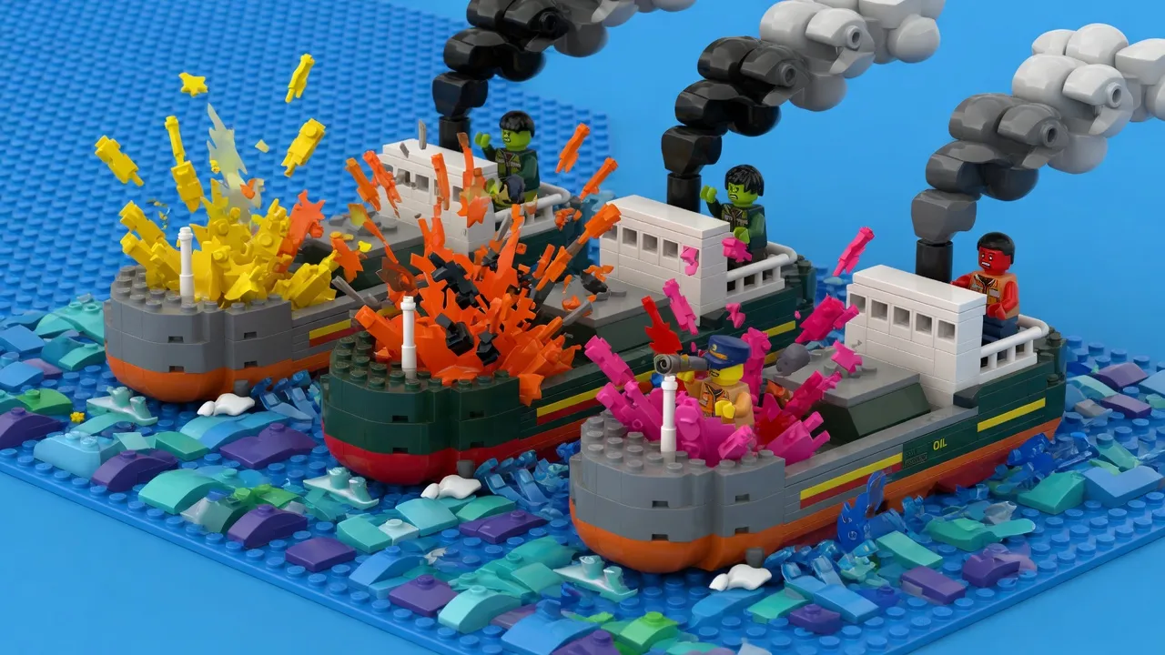 American naval forces strike Iranian oil tankers following reported threats to US warships