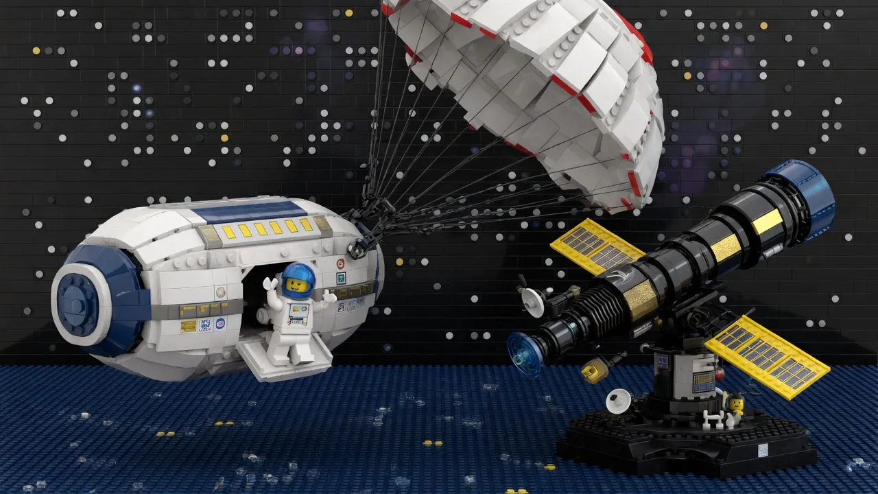 Crewed spacecraft returns home after launching advanced space observatory