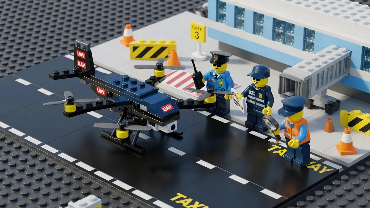 Explosive-laden drone discovered at German airport triggers security alert.