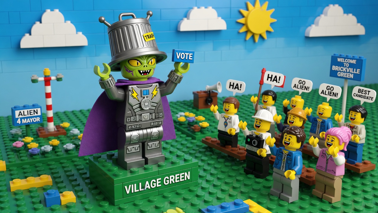 Satirical alien candidate joins the fray in an unusual British election race