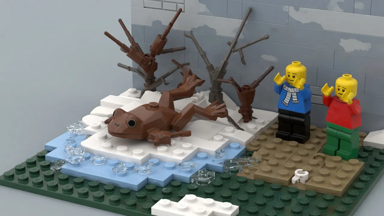 A Wood Frog's Frozen Winter Survival Secret