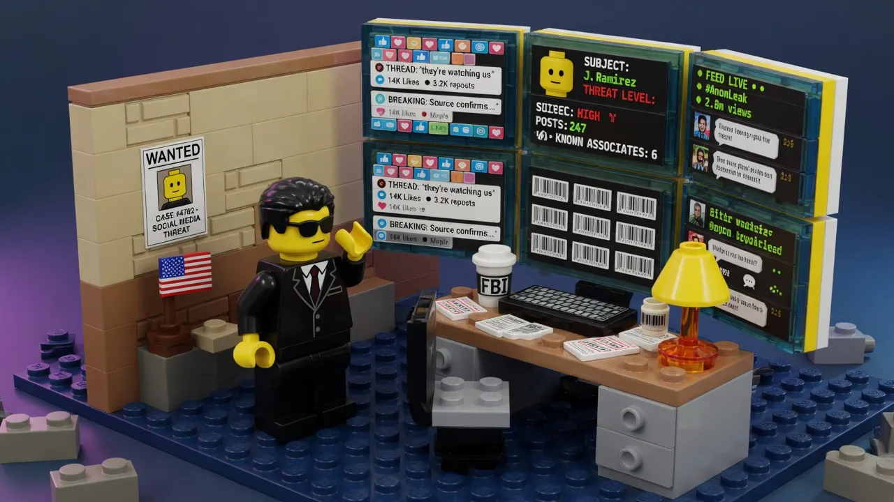 ICE agents scan social media platforms to identify and expose individuals criticizing their operations.