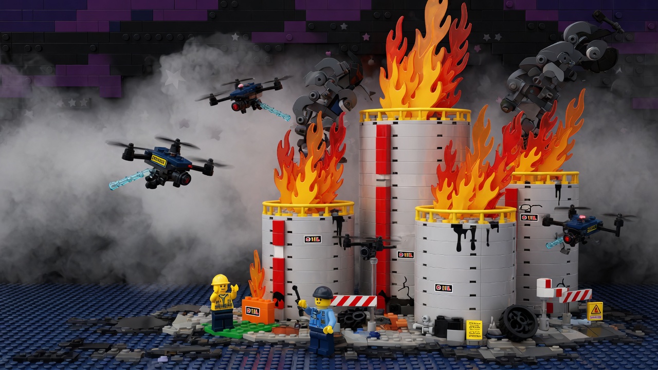 Fires break out at Russian oil facilities after Ukrainian drone attacks