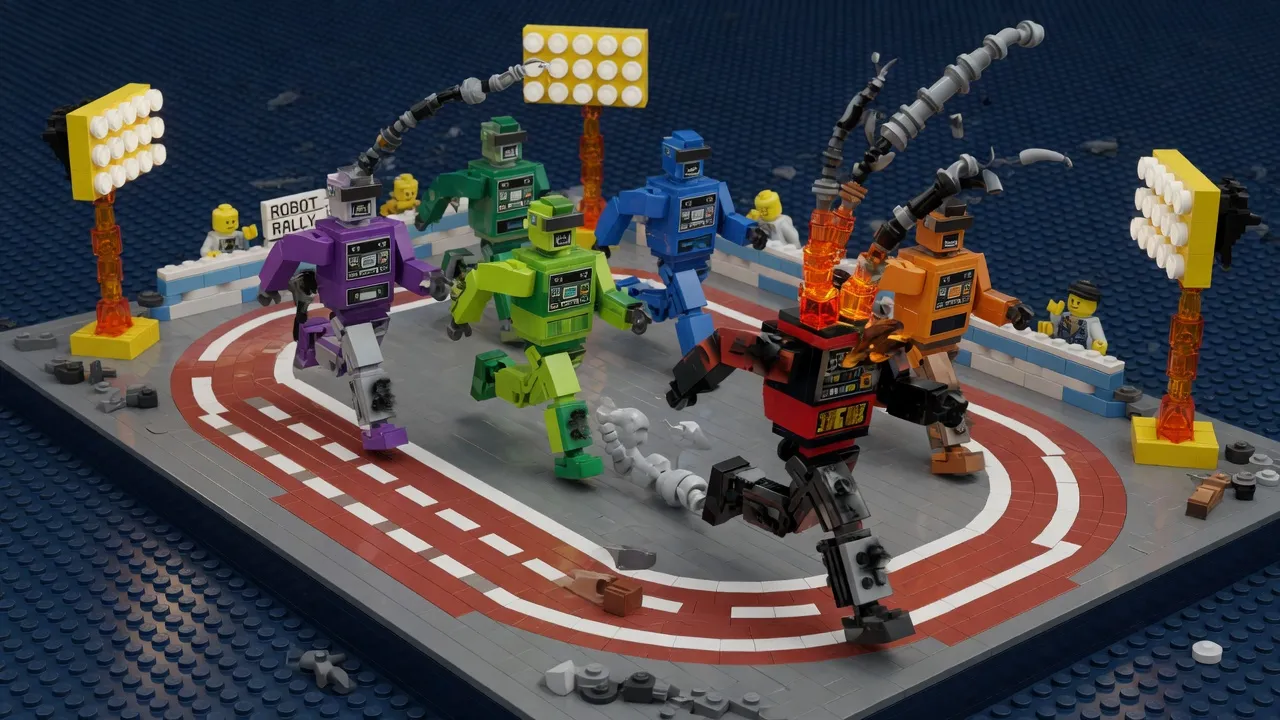 Humanoid Robot Games: Runners Break Records and Ignite in Flames