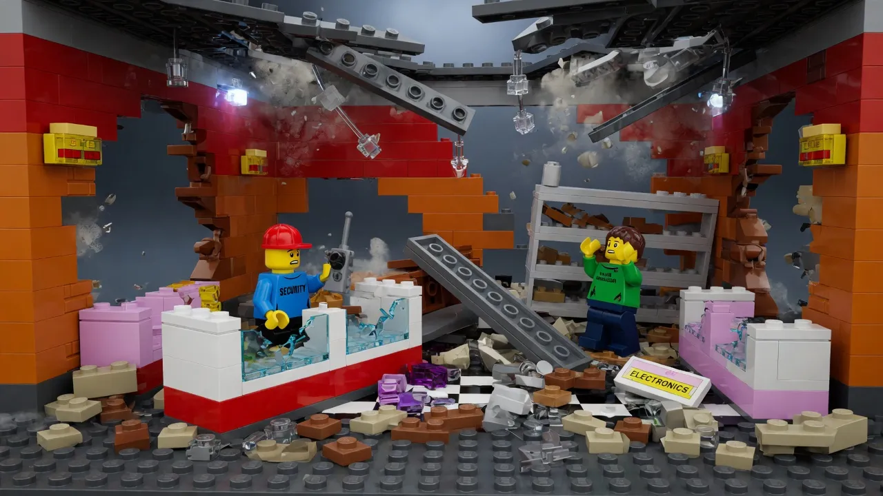 Devastation inside Aeon mall following Japan earthquake