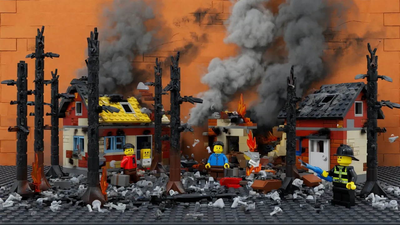 Spokane wildfires burn through homes and forests in a devastating war zone