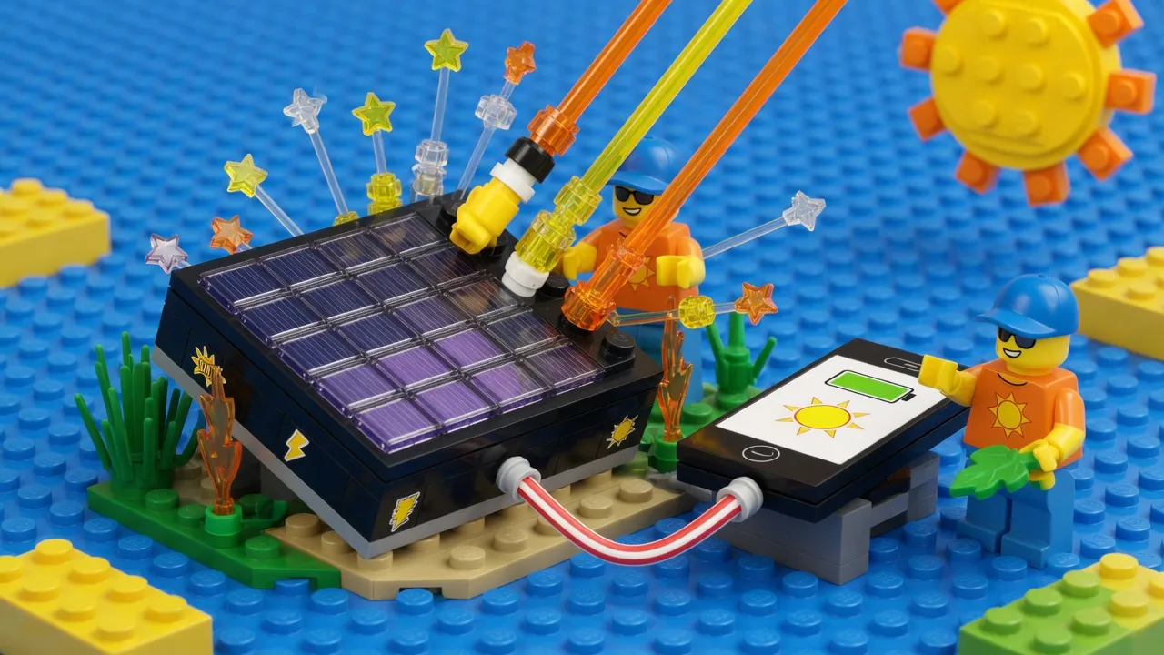 Solar power bank offers wireless charging for smartphones without wall outlets